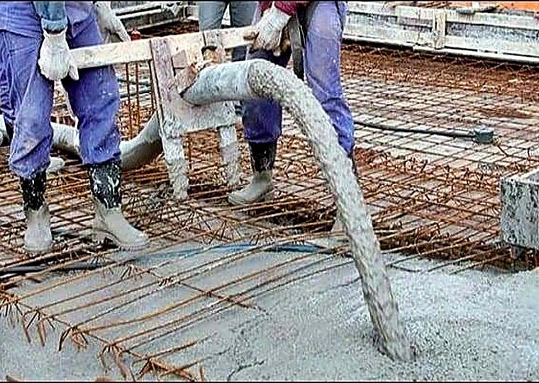 Aplicação de concreto usinado na construção civil - FCK 35